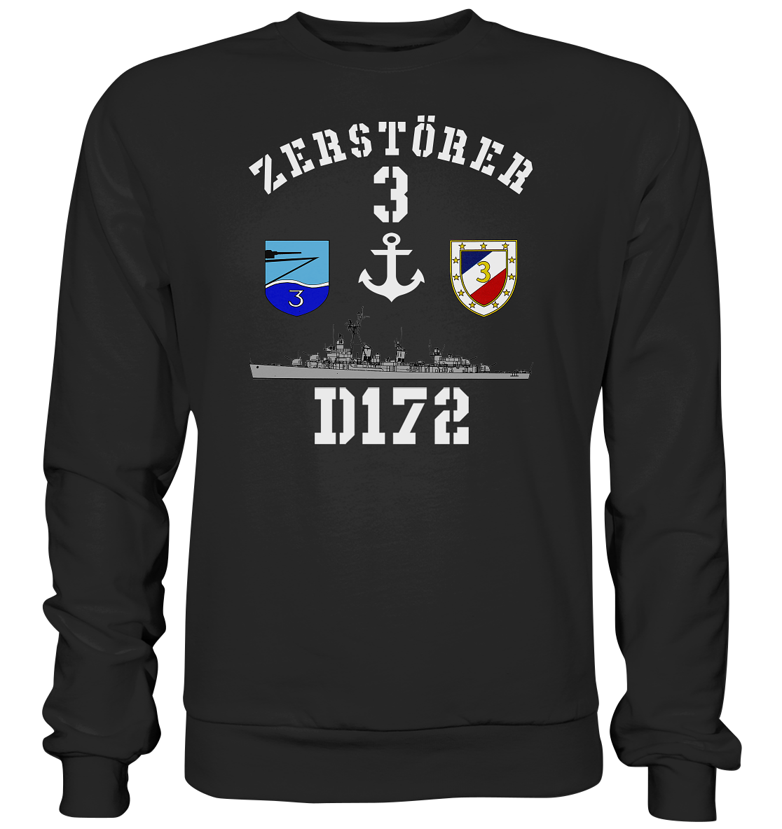 D172 ZERSTÖRER 3 Anker  - Premium Sweatshirt