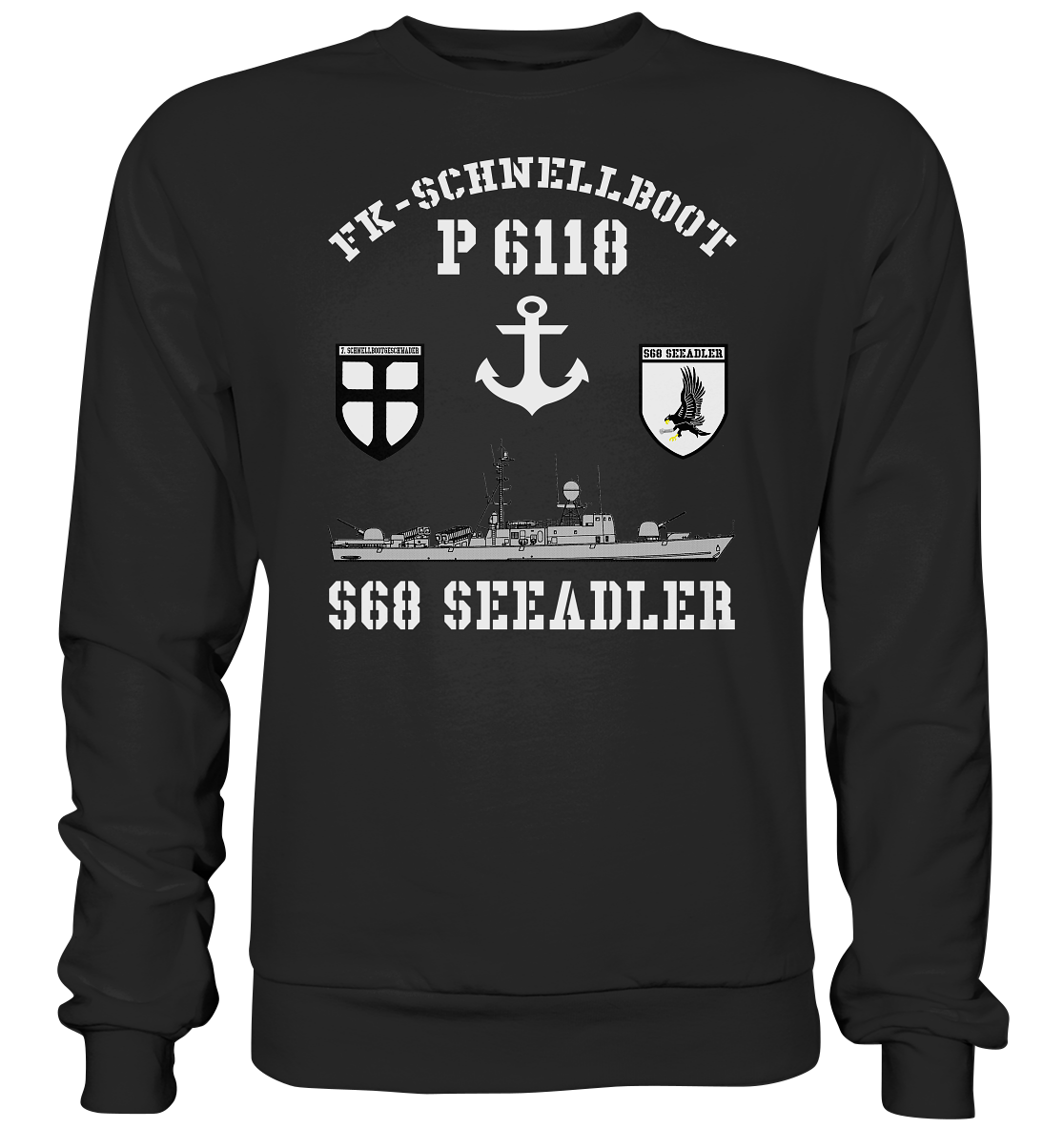 FK-Schnellboot P6118 SEEADLER 7.SG Anker  - Premium Sweatshirt