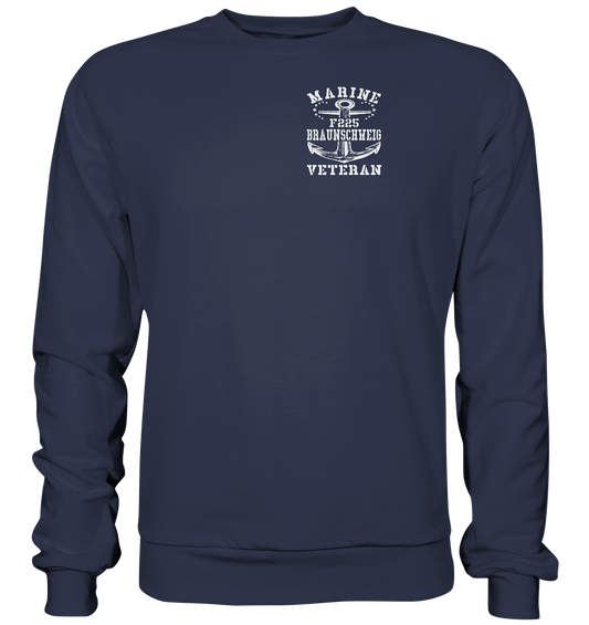 Fregatte F225 BRAUNSCHWEIG Marine Veteran Brustlogo - Premium Sweatshirt