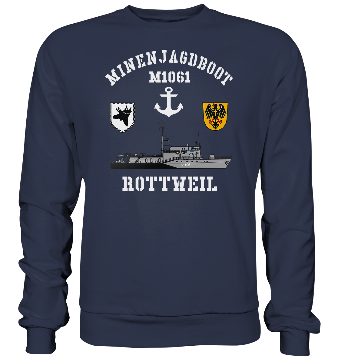 Mij.-Boot M1061 ROTTWEIL Anker 3. MSG - Premium Sweatshirt