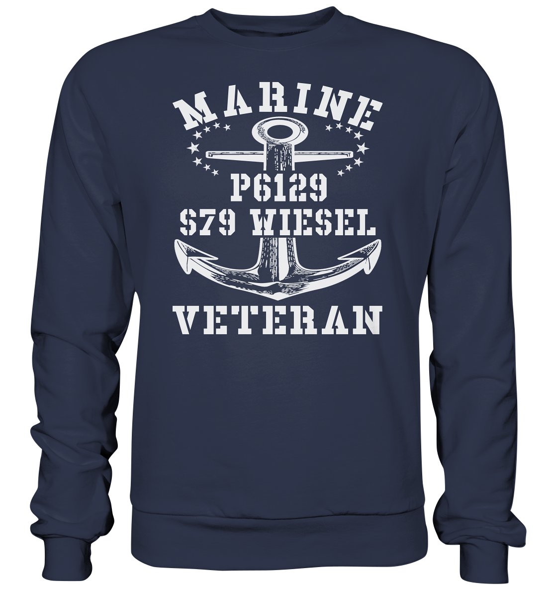 FK-Schnellboot P6129 WIESEL Marine Veteran - Premium Sweatshirt