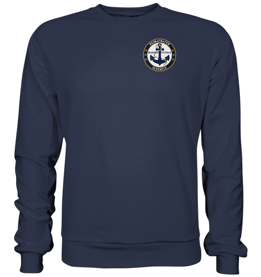 Marine Veteran Heimathafen OLPENITZ Brustlogo  - Premium Sweatshirt