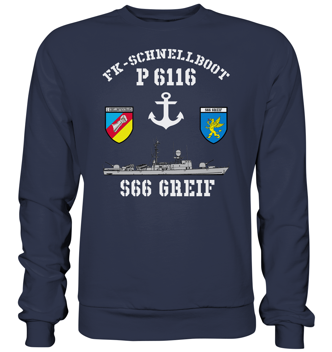FK-Schnellboot P6116 GREIF 2.SG Anker  - Premium Sweatshirt