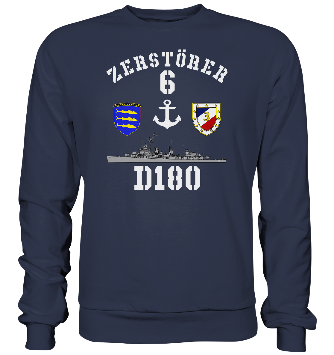 D180 ZERSTÖRER 6 Anker  - Premium Sweatshirt