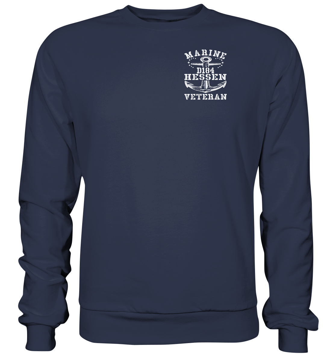 D184 Zerstörer HESSEN Marine Veteran Brustlogo - Premium Sweatshirt