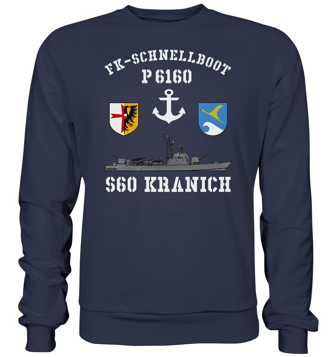 FK-Schnellboot P6160 S60 KRANICH Bofors - Premium Sweatshirt