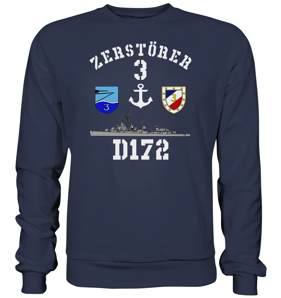 D172 ZERSTÖRER 3 Anker  - Premium Sweatshirt