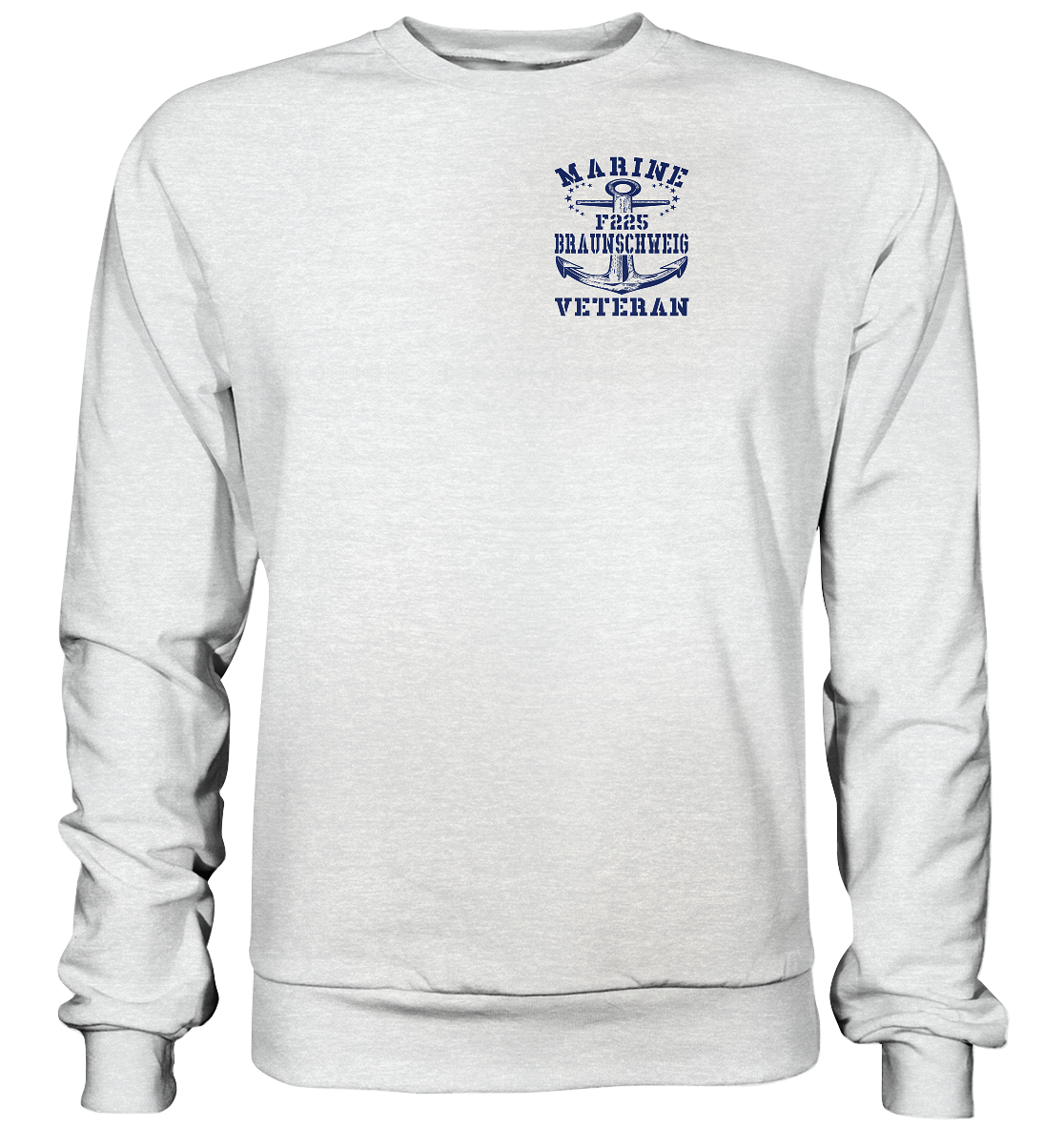 Fregatte F225 BRAUNSCHWEIG Marine Veteran Brustlogo - Premium Sweatshirt