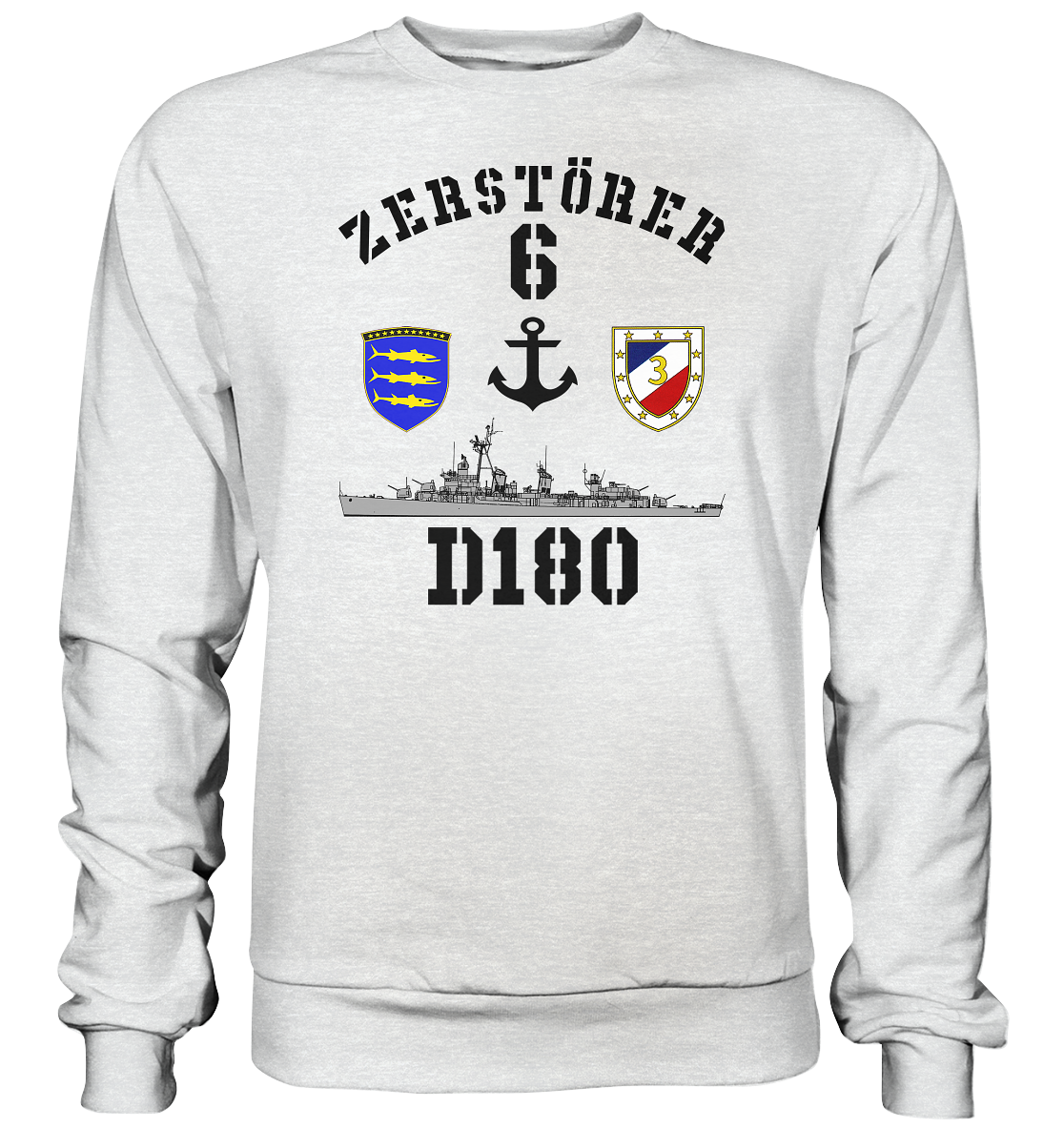 D180 ZERSTÖRER 6 Anker  - Premium Sweatshirt