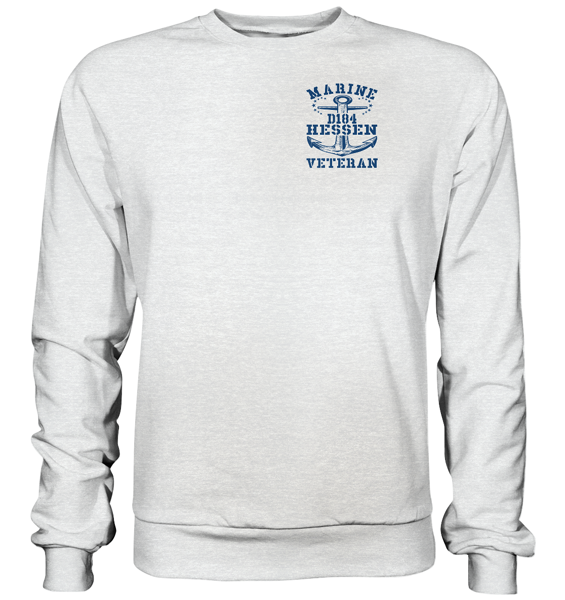 D184 Zerstörer HESSEN Marine Veteran Brustlogo - Premium Sweatshirt