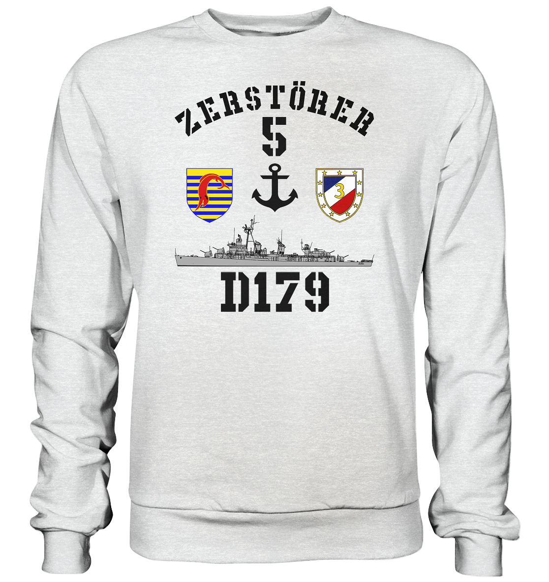 D179 ZERSTÖRER 5 Anker   - Premium Sweatshirt