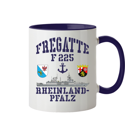 Fregatte F225 RHEINLAND-PFALZ Anker - Tasse zweifarbig