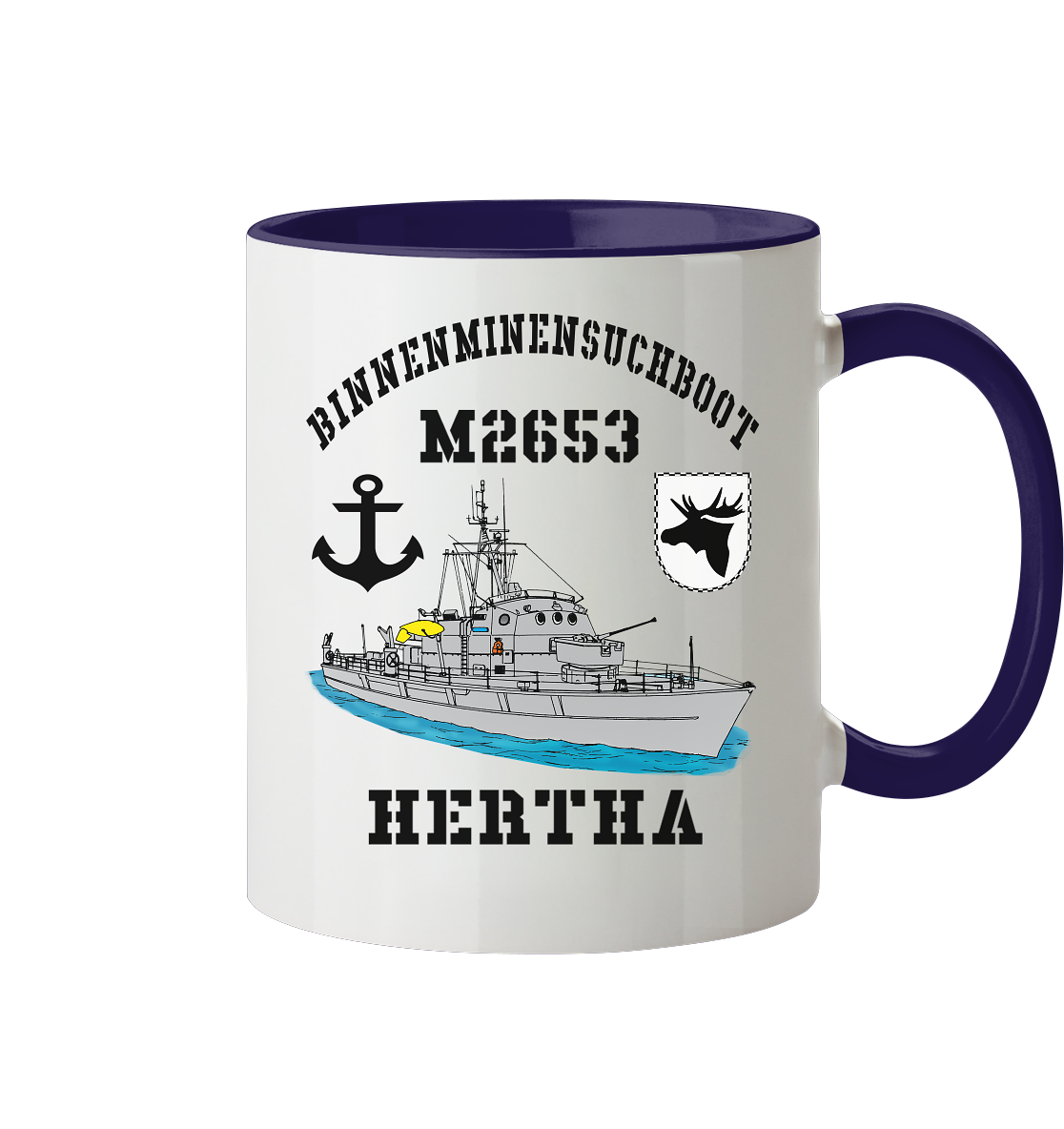 BIMI M2653 HERTHA 3.MSG Anker  - Tasse zweifarbig