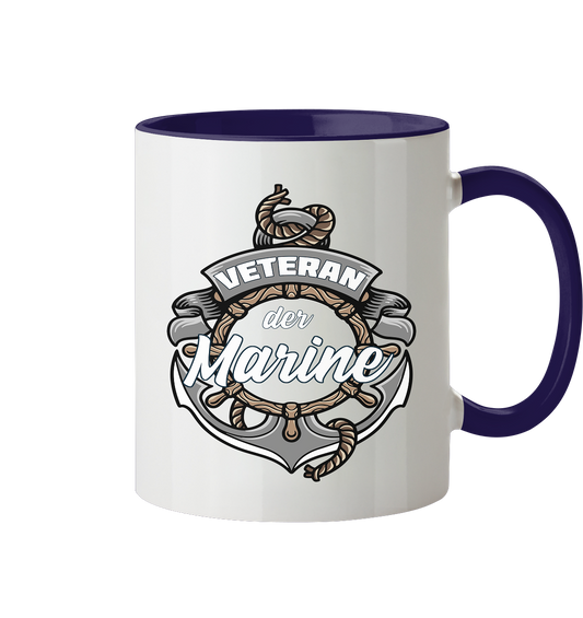 Veteran der Marine - Tasse zweifarbig