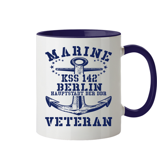 KSS 142 BERLIN - HAUPTSTADT DER DDR Marine Veteran - Tasse zweifarbig