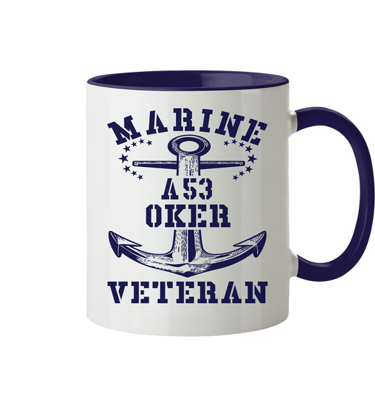 FD-Boot A53 OKER Marine Veteran - Tasse zweifarbig