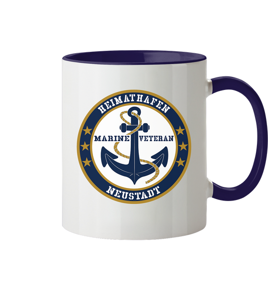 Marine Veteran Heimathafen NEUSTADT - Tasse zweifarbig