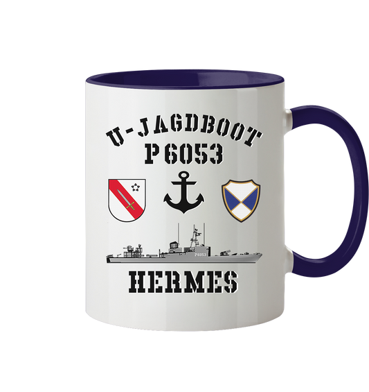 U-Jagdboot P6053 HERMES Anker - Tasse zweifarbig