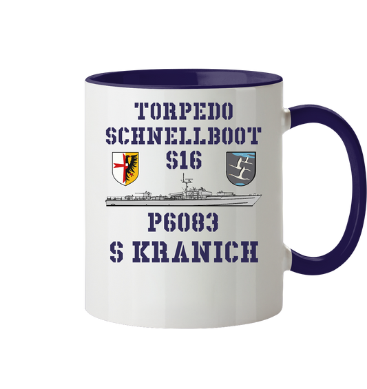 Torpedo-Schnellboot P6083 S16 KRANICH - Tasse zweifarbig