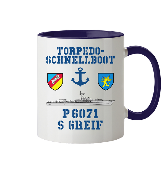 Torpedo-Schnellboot P6071 GREIF - Tasse zweifarbig