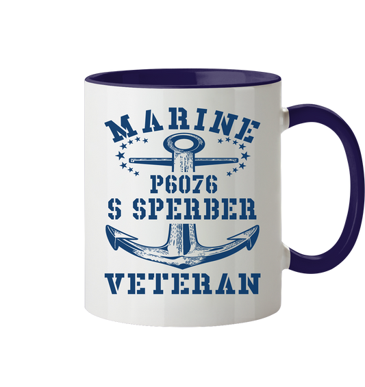 P6076 S SPERBER Marine Veteran - Tasse zweifarbig