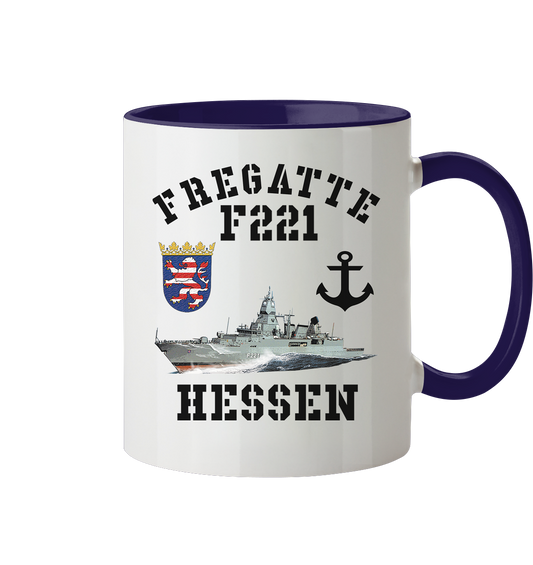 Fregatte F221 HESSEN Anker - Tasse zweifarbig