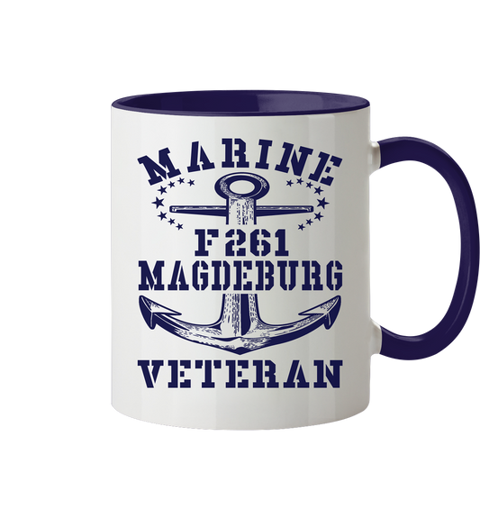 Korvette F261 MAGDEBURG Marine Veteran - Tasse zweifarbig