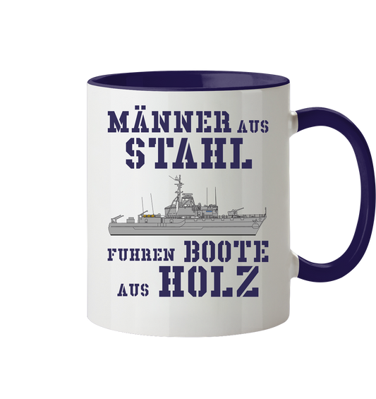 Männer aus Stahl...  HL-Boot  SCHLESWIG-Klasse - Tasse zweifarbig