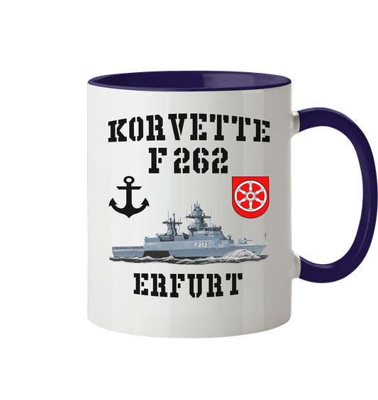 Korvette F262 ERFURT Anker - Tasse zweifarbig