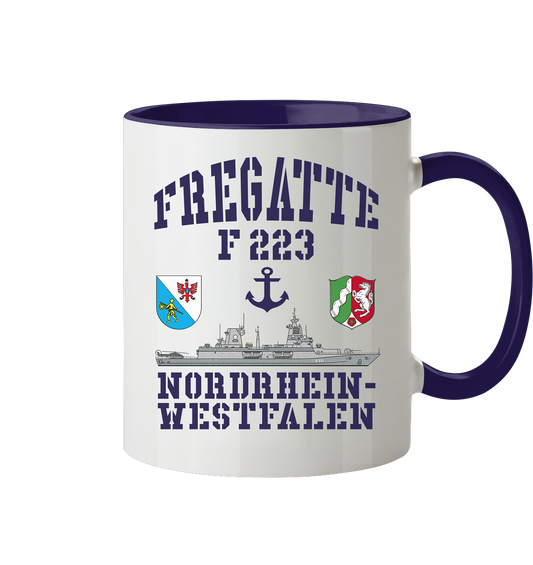 Fregatte F223 NORDRHEIN-WESTFALEN ANKER - Tasse zweifarbig