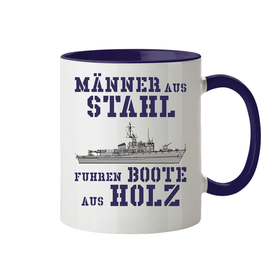 Männer aus Stahl...  Mij.-Boot LINDAU-Klasse - Tasse zweifarbig