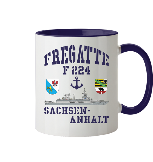 Fregatte F224 SACHSEN-ANHALT Anker - Tasse zweifarbig