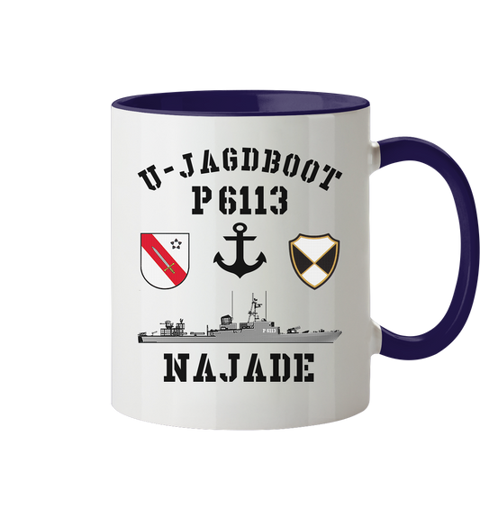 U-Jagdboot P6113 NAJADE Anker - Tasse zweifarbig