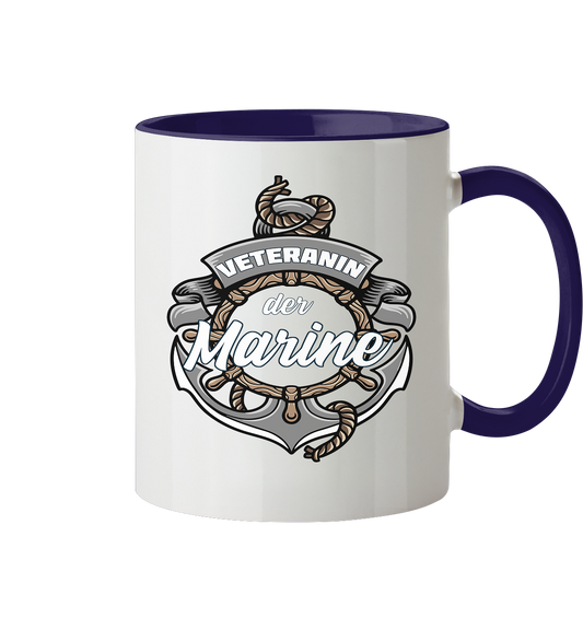 Veteranin der Marine - Tasse zweifarbig