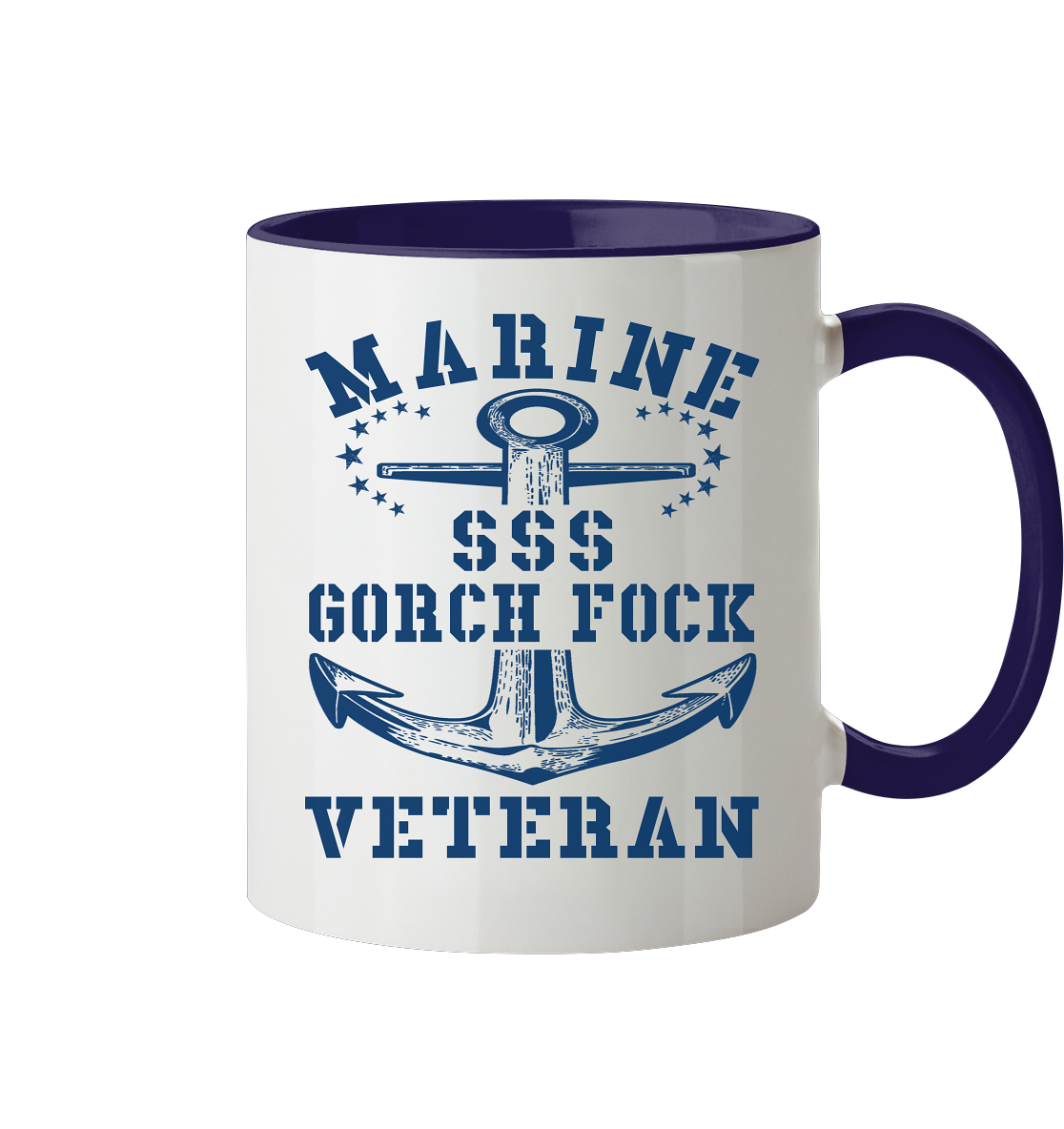 SSS GORCH FOCK MARINE VETERAN  - Tasse zweifarbig
