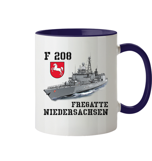 F208 Fregatte NIEDERSACHSEN - Tasse zweifarbig