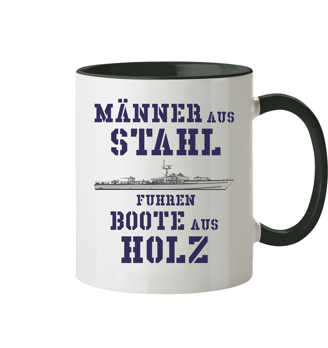 Männer aus Stahl...  S-Boot 141er SEEADLER-Klasse - Tasse zweifarbig