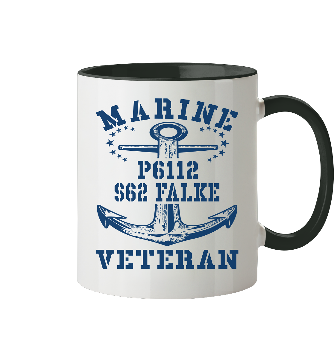 FK-Schnellboot P6112 FALKE Marine Veteran - Tasse zweifarbig