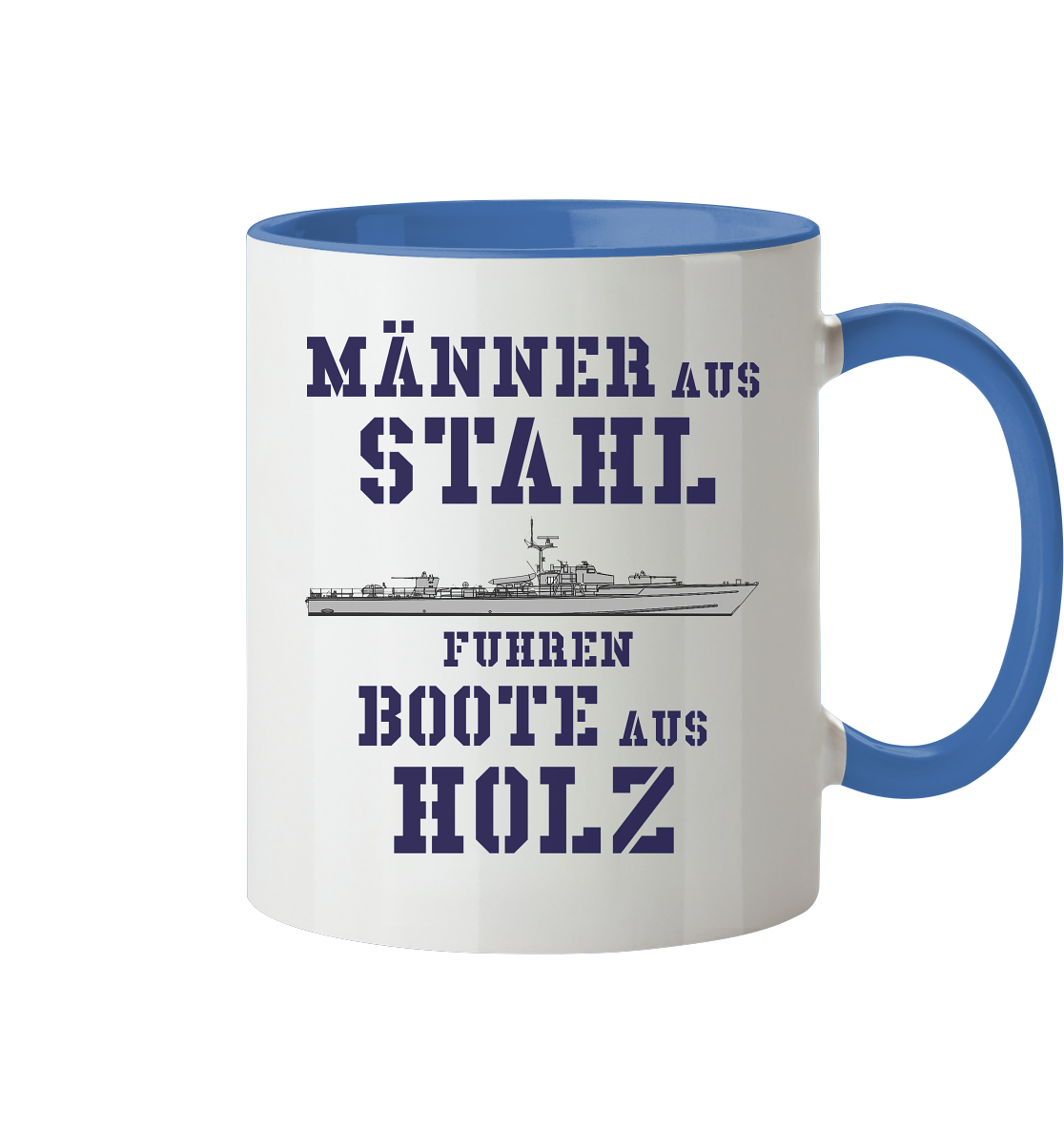 Männer aus Stahl...  S-Boot 141er SEEADLER-Klasse - Tasse zweifarbig