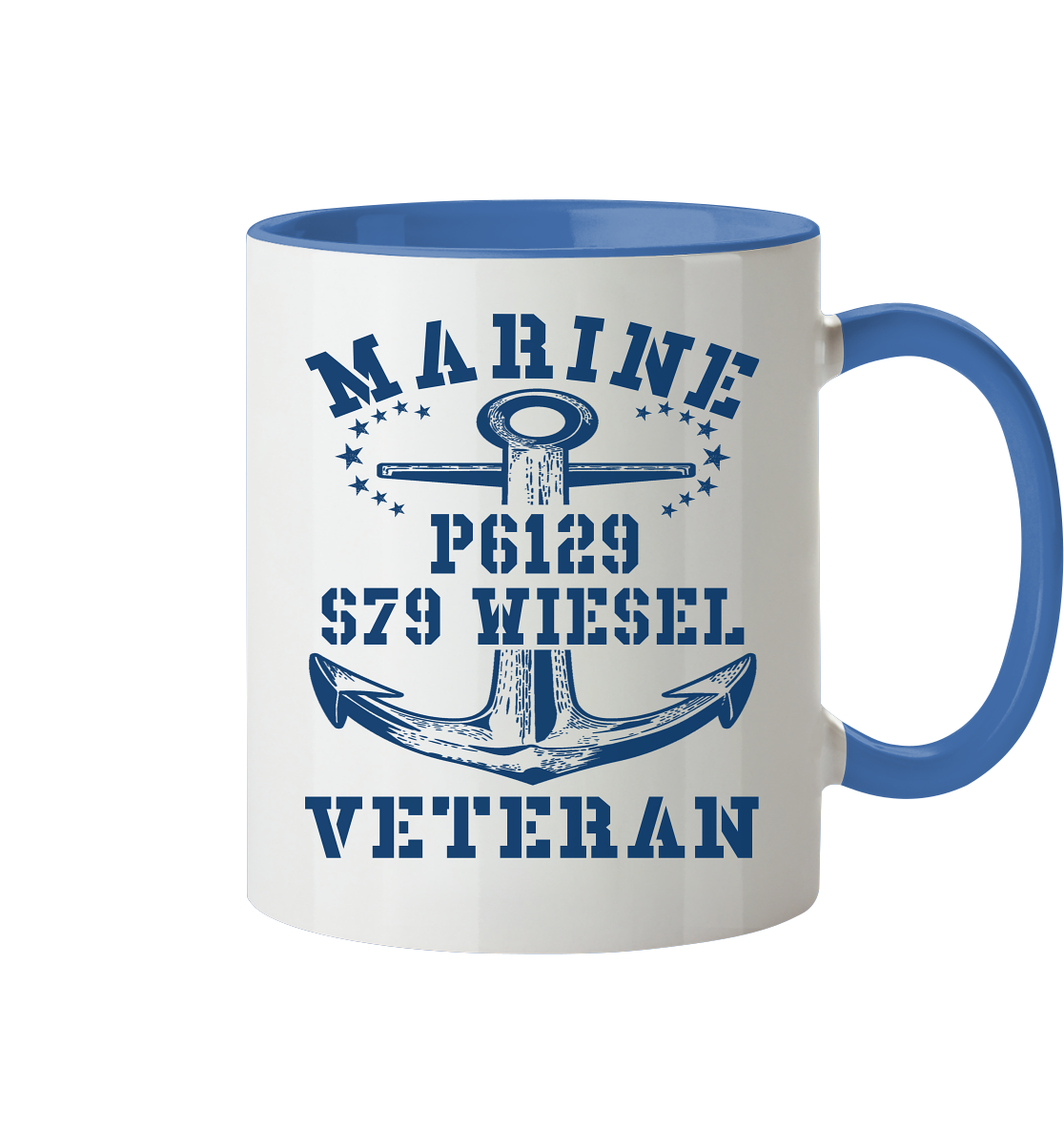 FK-Schnellboot P6129 WIESEL Marine Veteran - Tasse zweifarbig