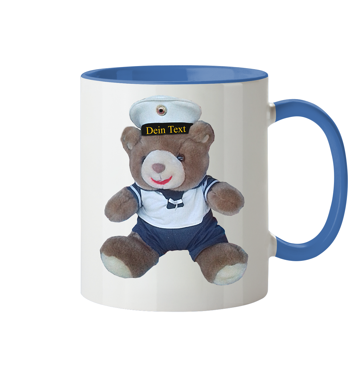 Teddy DEIN TEXT - Tasse zweifarbig