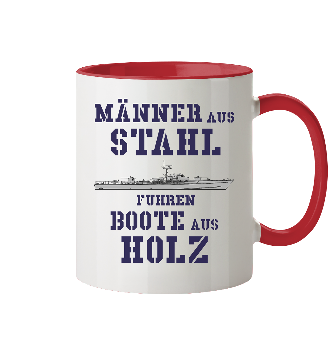 Männer aus Stahl...  S-Boot 141er SEEADLER-Klasse - Tasse zweifarbig