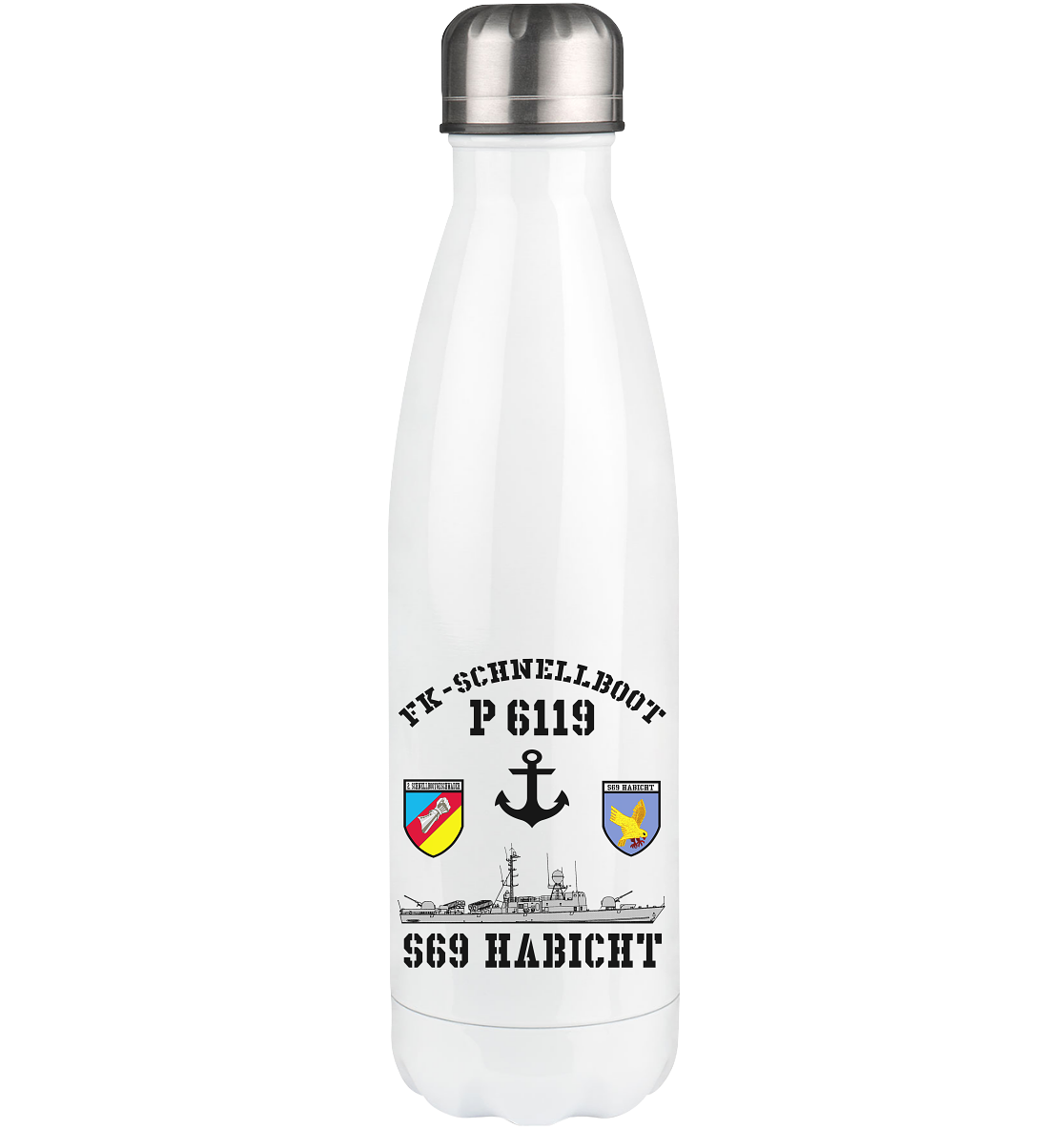 FK-Schnellboot P6119 HABICHT 2.SG Anker  - Thermoflasche 500ml